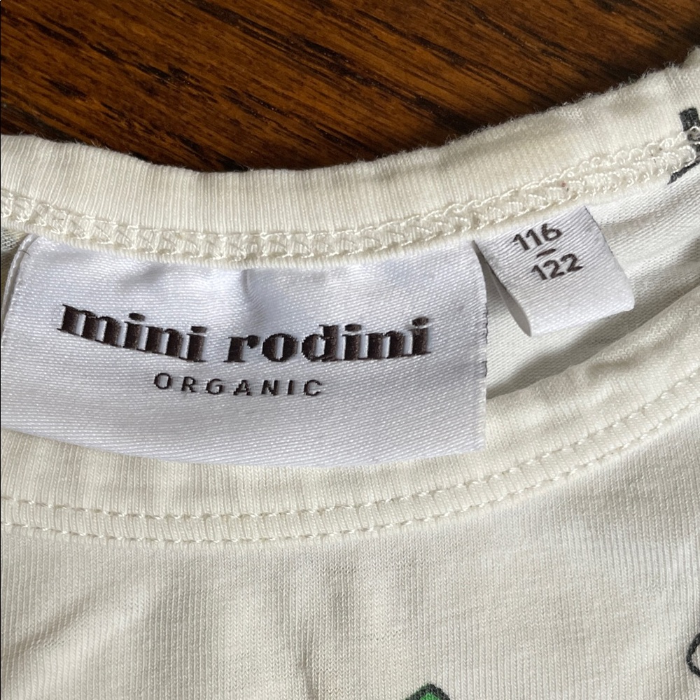 Mini Rodini White and Yellow Veggie Print T-Shirt - Picture 2 of 7